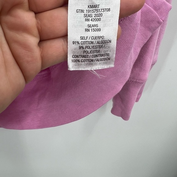 Basic Editions Vintage “Brave As A Mother” Pink Sweat Shirt Ladies Small - Picture 4 of 4